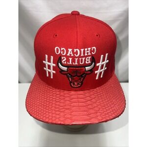 Just Don Snapback Chicago Bulls Hat Don C Chi-town Red/Red Been Trill # Just Don
